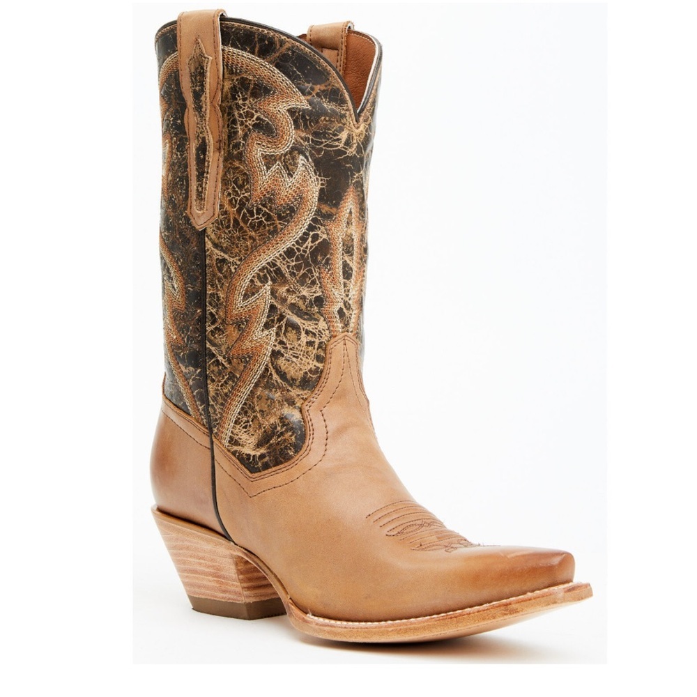 Dan Post Tria Leather Western Snip Toe Leather Cowboy Boots Size 6.5